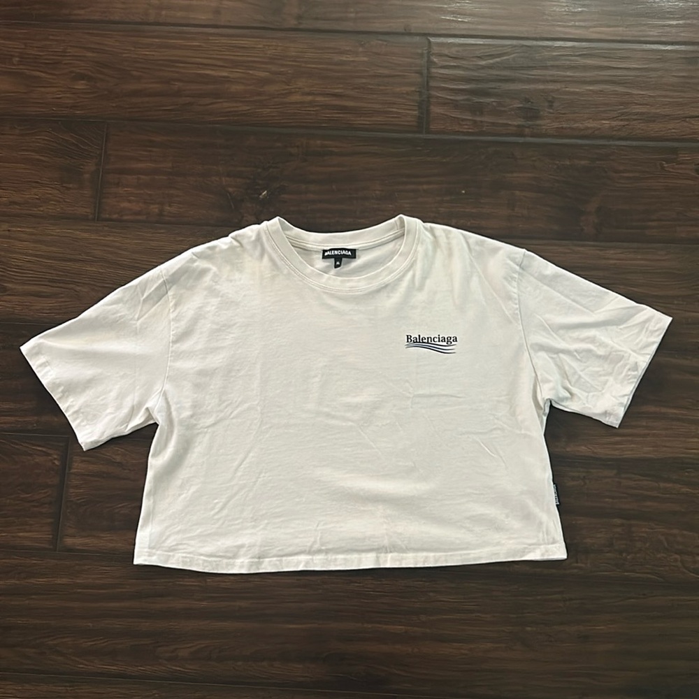 Balenciaga - Political Campaign Crop Top “White”